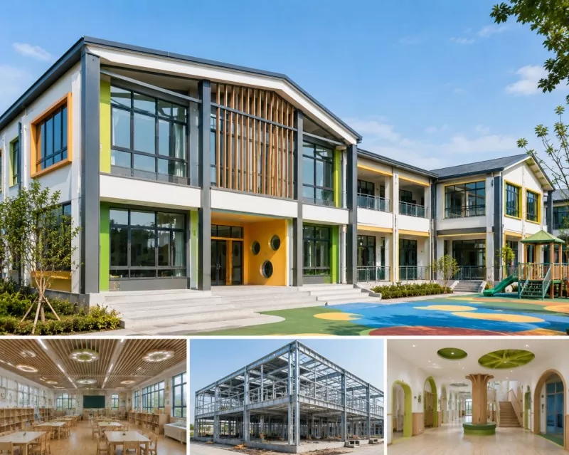 What Is the Modern Construction Concept of the Light Steel Frame Kindergarten Construction?
