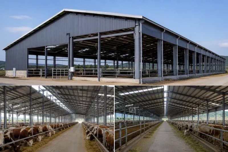 Cur More Investors Eligentes Steel Frame Cattle Farm Construction?