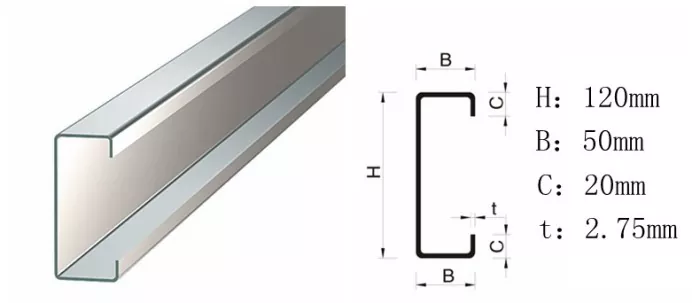 In Portal Frame Steel Warehouse Constructione, Num C-actus Ferro vel Z-Actus Ferro utendum est Purlins?
