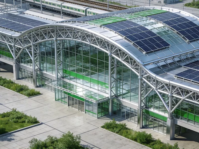 Environmentally Friendly Steel Structure Statio ferriviaria