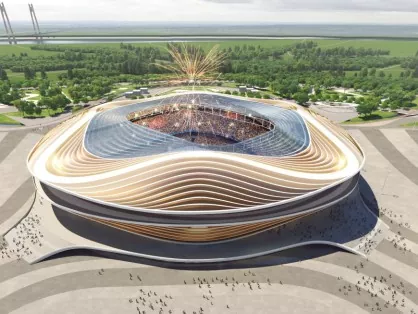 Magnae spatii Steel structurae ad Stadium
