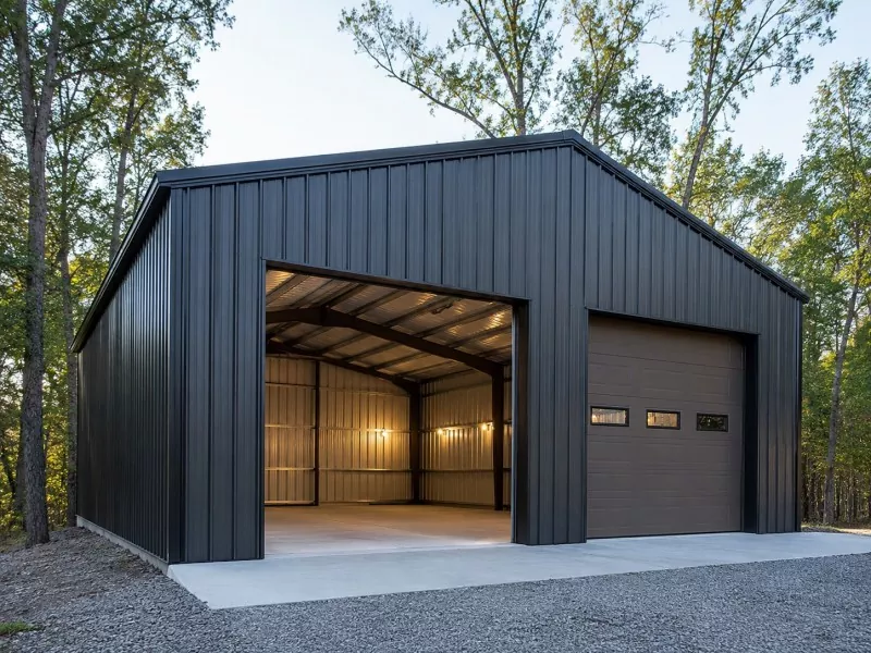 Lux Gauge Steel Structure Garage Construction