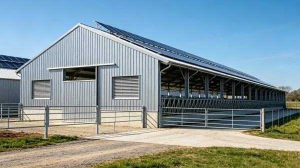 Chalybe Frame Cattle Farm Construction